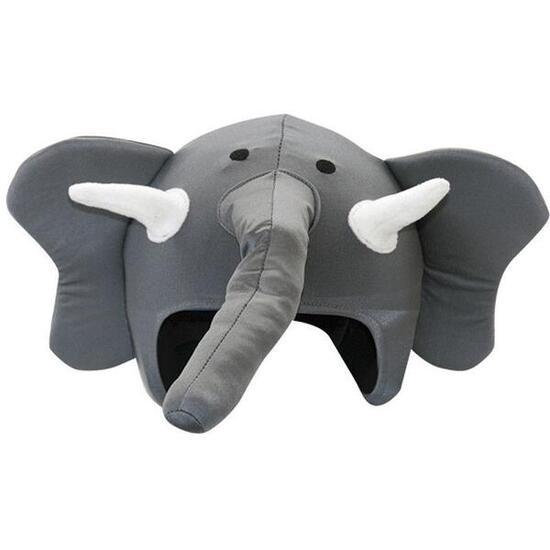 Housse de casque fantaisie - Coolcasc - Éléphant gris - Taille unique