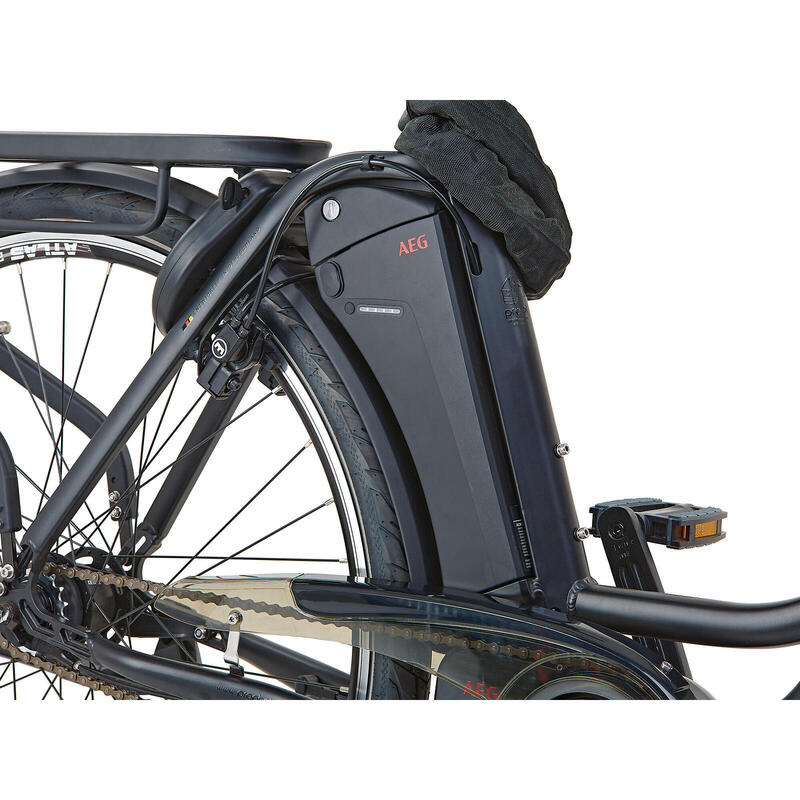 Geniesser, dames E-bike, middenmotor, 28", Nexus 7, 16Ah, zwart