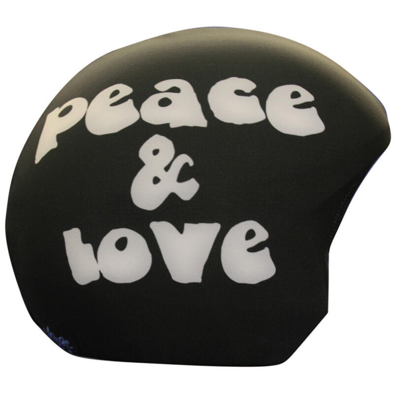Housse de casque fantaisie-Coolcasc-peace and love-Taille unique