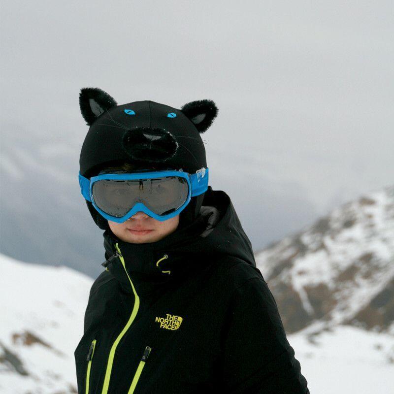 Housse de casque fantaisie - Coolcasc - Panthère noir - Taille unique 3/7