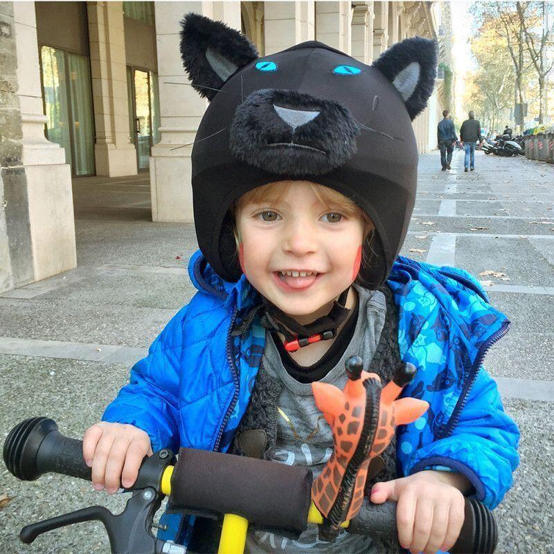 Housse de casque fantaisie - Coolcasc - Panthère noir - Taille unique 2/7