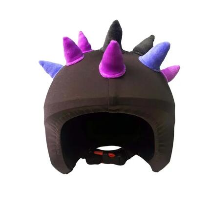 Housse de casque fantaisie-Coolcasc-Cornes vilettes-Taille unique