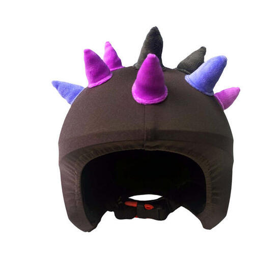 Housse de casque fantaisie-Coolcasc-Cornes vilettes-Taille unique