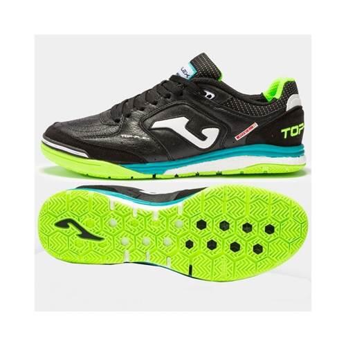 Pantofi sport Jom TOP FLEX REBOUND INDOOR, negru/verde fluo, 40.5