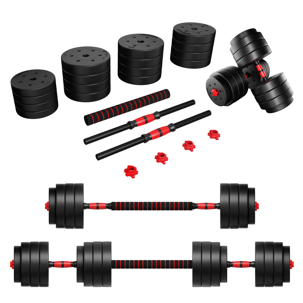 Verstellbares Bitumen-Hanteln für Training Lion 40 Athler zwei Griffen 40kg 2/7