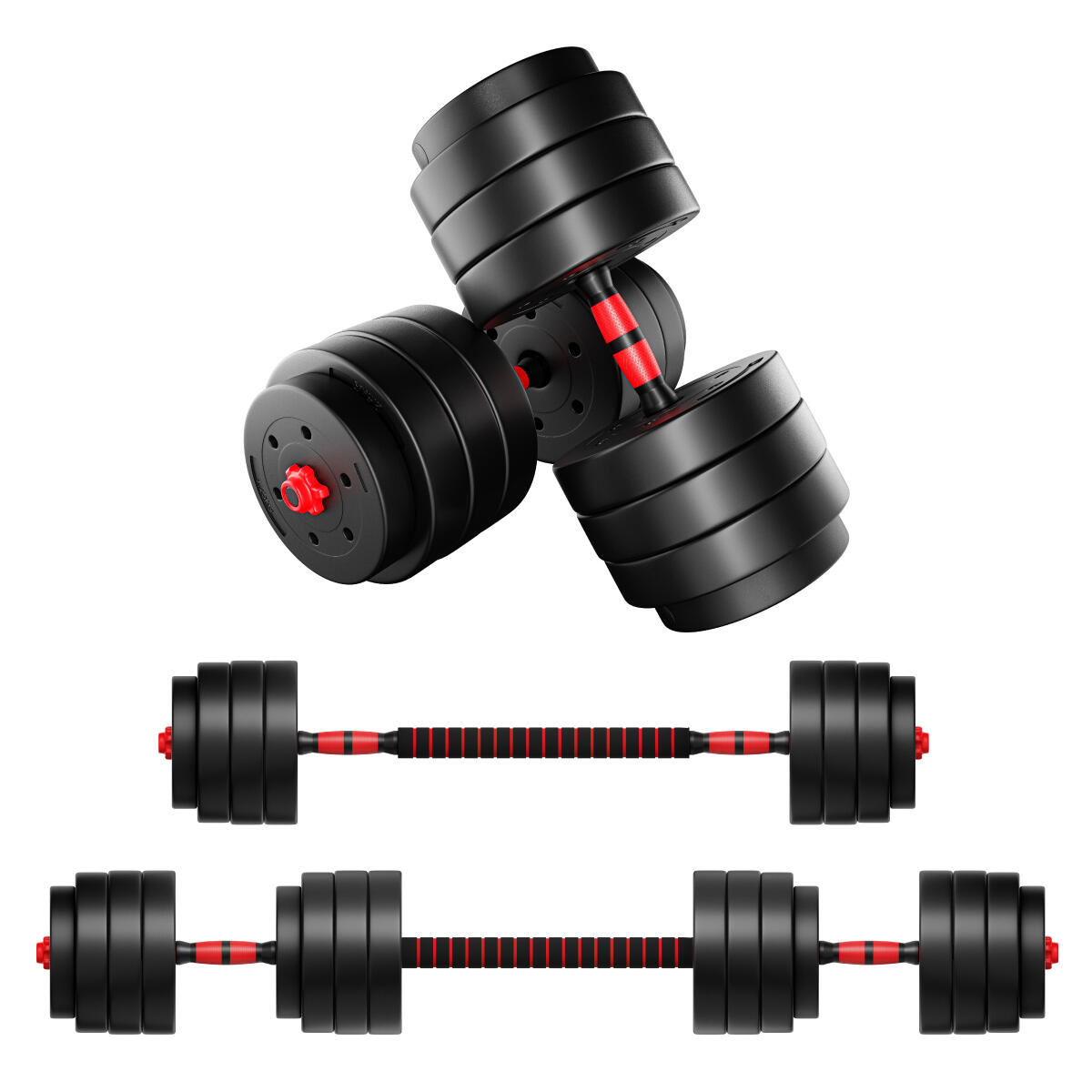 ATHLER Verstellbares Bitumen-Hanteln für Training Lion 40 Athler zwei Griffen 40kg