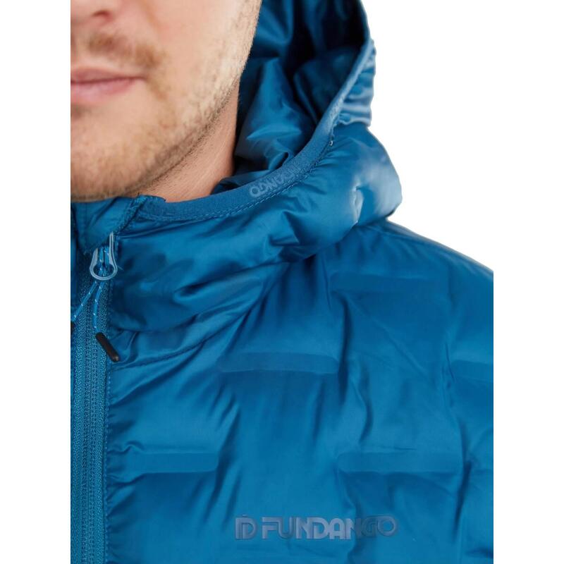 Smoke Hooded Jacket férfi utcai kabát - világoskék