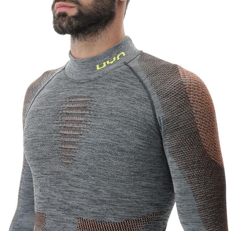 AMBITYON SOUS-VÊTEMENTS MANCHES LONGUES MÉLANGÉ COL MONTANT HOMME