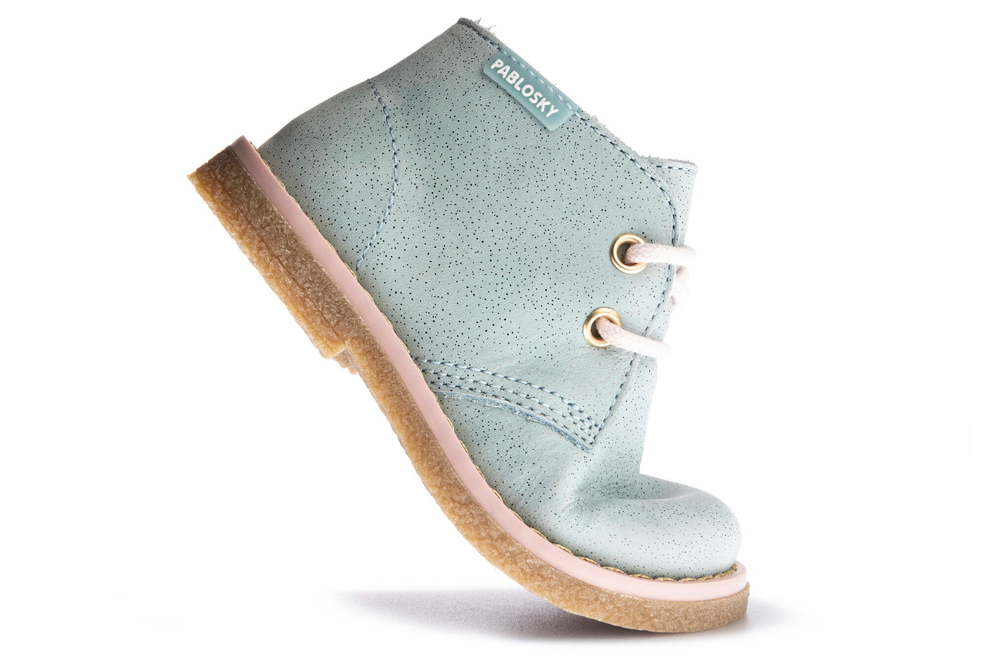 Botas de montaña Step Easy by Pablosky Aguamarina para Bebé Niña de Piel 3/7
