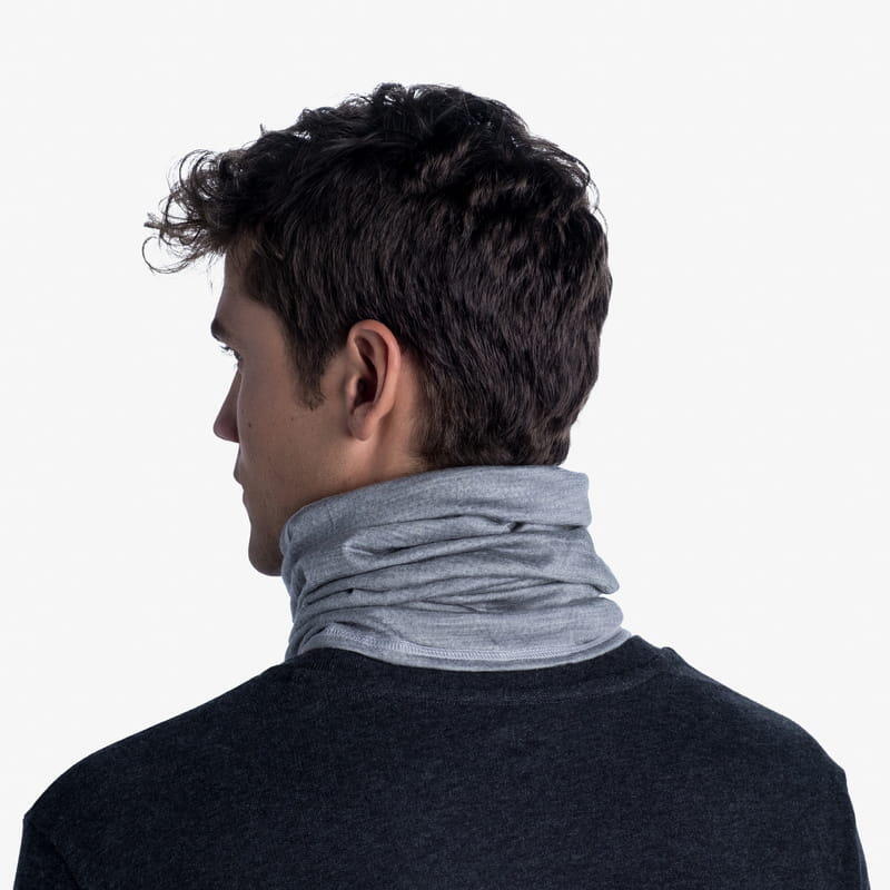 Neck warmers Unisex Buff Merino Lightweight Solid Tube Scarf