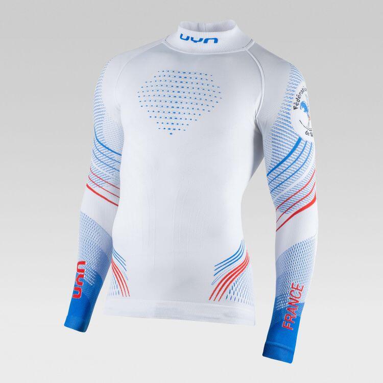 Top lenjerie de corp Natyon 2.0 France UW Shirt - alb barbati