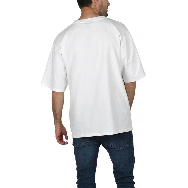 Tricou cu maneci scurte Denton Oversized T-Shirt - alb barbati