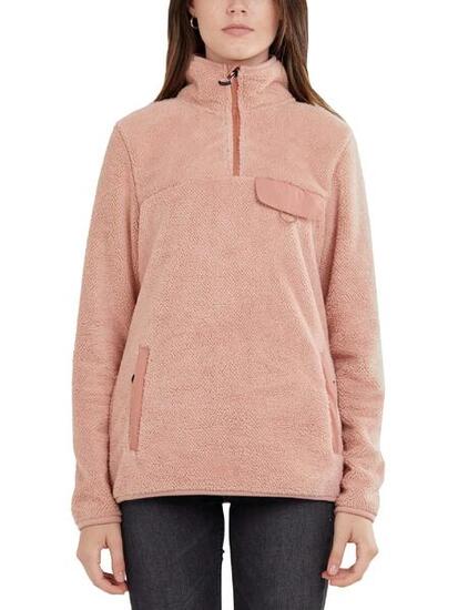Pullover Vinona Fleece Pullover Damen - rosa
