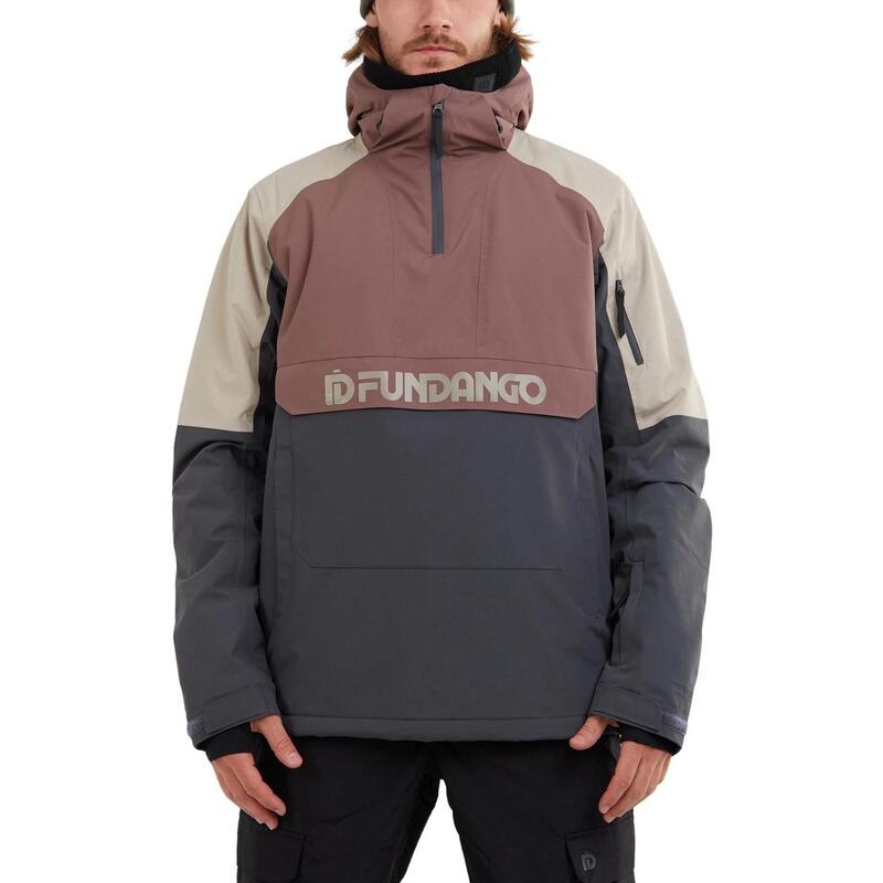 Burnaby Logo Anorak Jacket - fioletowa