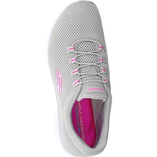 Chaussures de sport pour femme Skechers Mesh Bungee Slip-On Beige 5/5