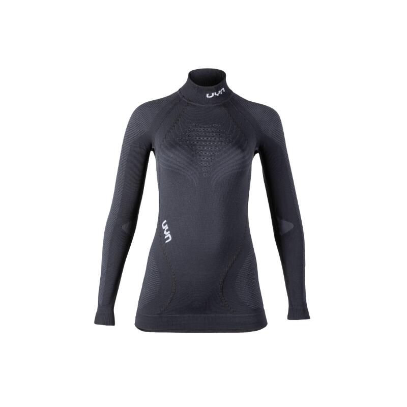 Uyn - Ambityon Sous-vêtement Tee-shirt Manches Longues Col Roulé Femme - Sous Maillot Manche Longue - Multicolore|noir - 36 Xs - Decathlon