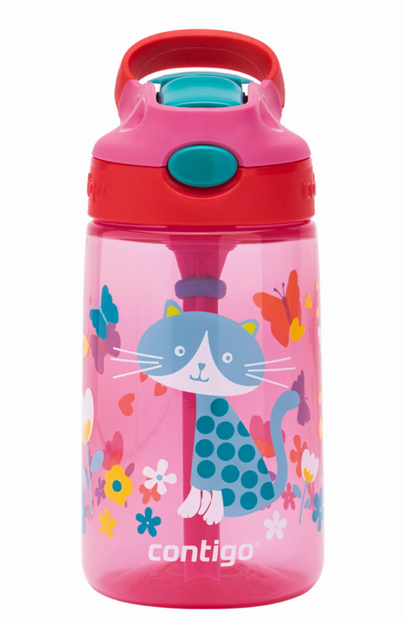 CONTIGO Bottiglia per bambini Contigo Gizmo Flip 420 ml, Cherry Cat