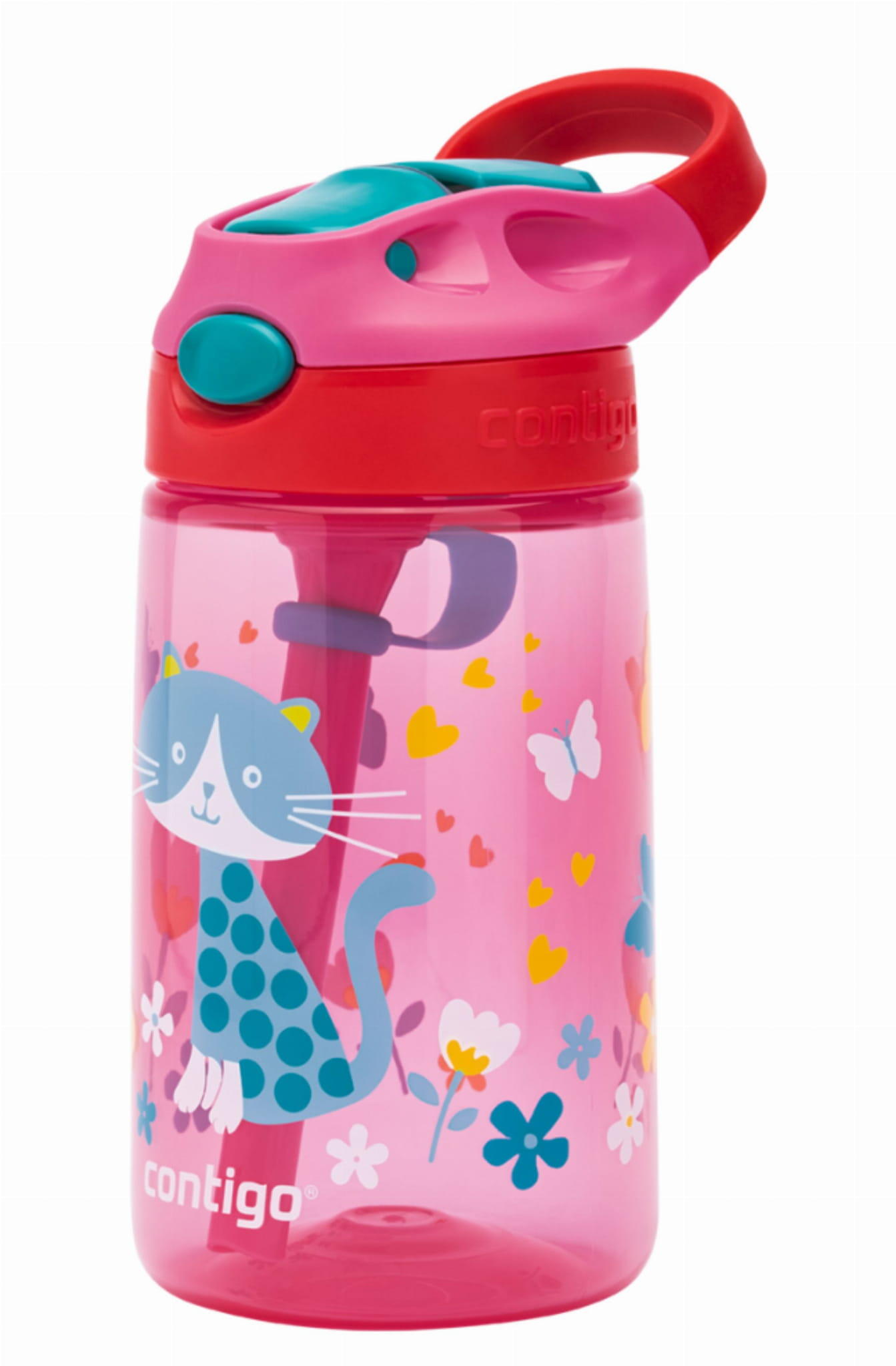 Bottiglia per bambini Contigo Gizmo Flip 420 ml, Cherry Cat 3/6