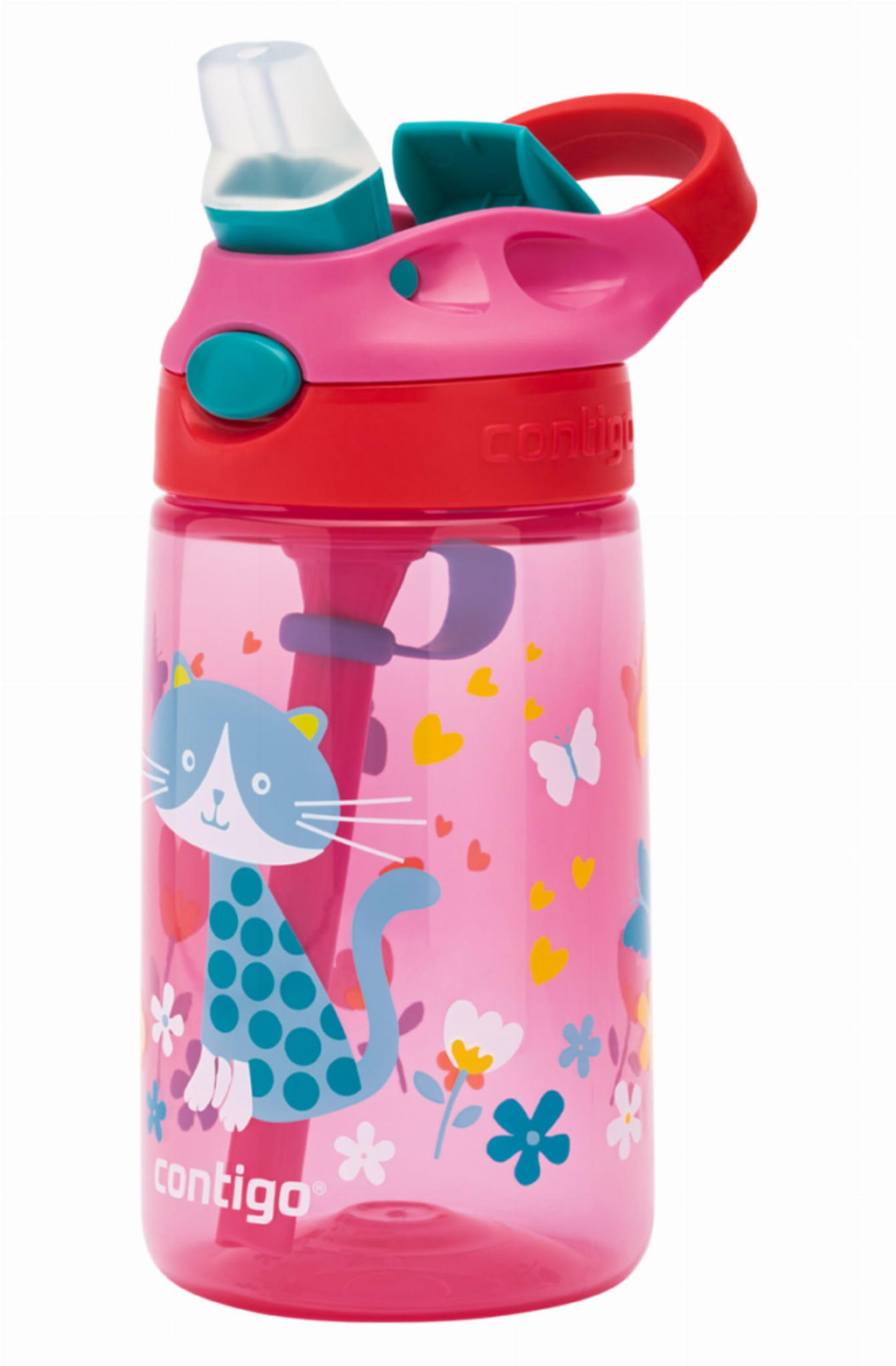 Bottiglia per bambini Contigo Gizmo Flip 420 ml, Cherry Cat 2/6