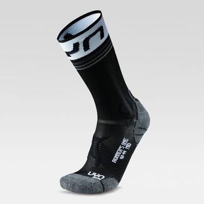 UYN Herren Running Socken - One Mid Socks. Crew Socken. Polyamide. Logo