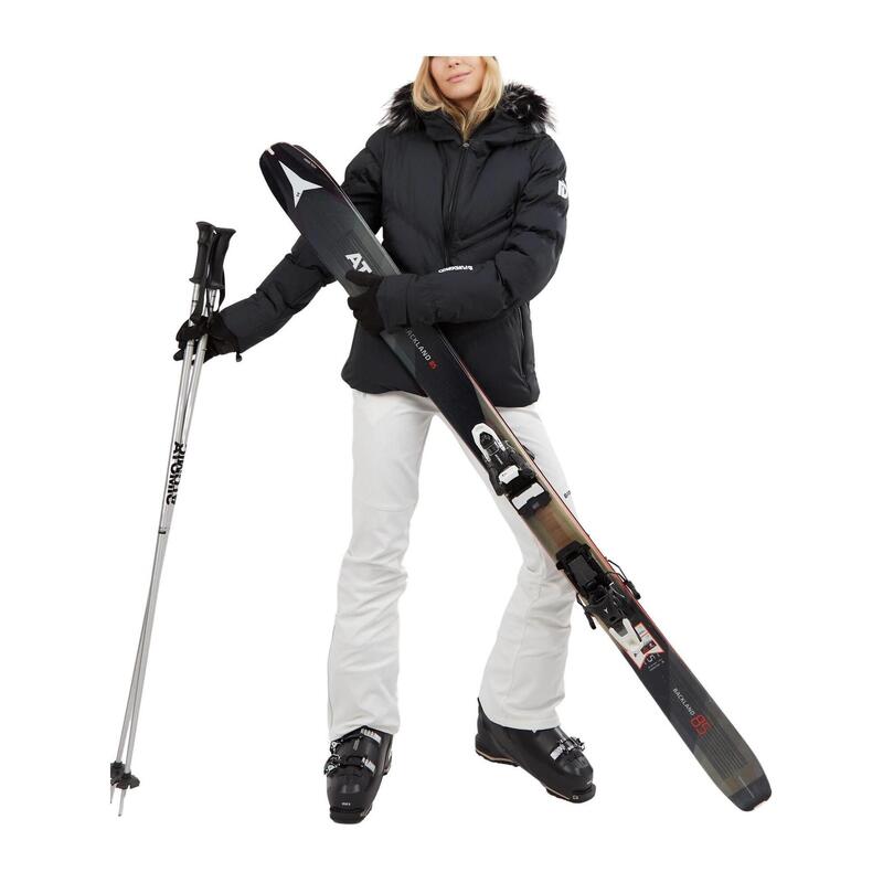 Geaca de schi Elyra Fur Padded Jacket - negru femei
