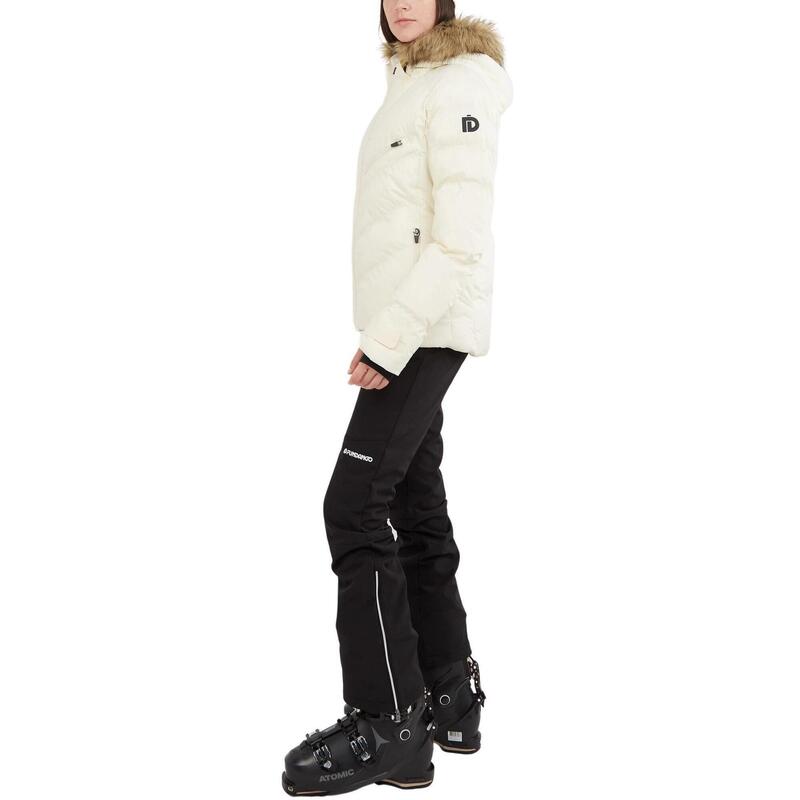 Geaca de schi Elyra Fur Padded Jacket - alb femei