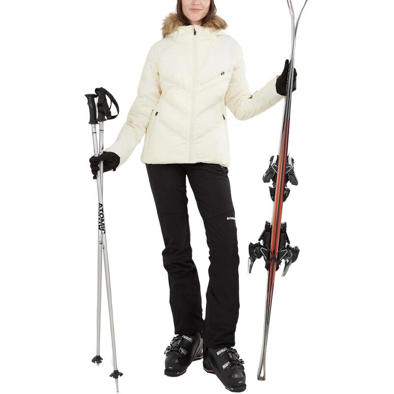 Skijacke Elyra Fur Padded Jacket Damen - weiß