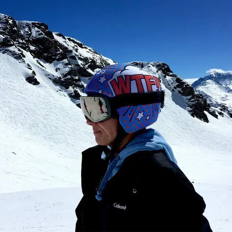 Housse de casque fantaisie - Coolcasc - Bleu : lol/wtf - Taille unique 3/4