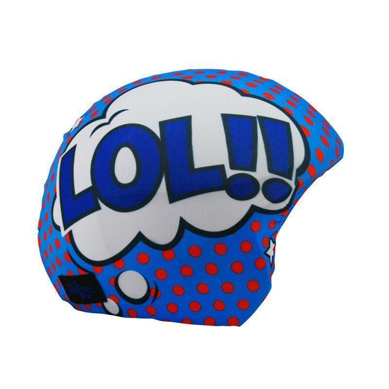 Housse de casque fantaisie - Coolcasc - Bleu : lol/wtf - Taille unique