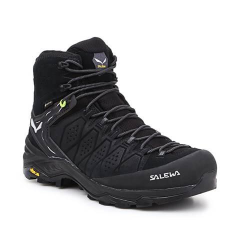 SALEWA Trekking-Schuhe Mann Salewa Ms Alp Trainer 2 Mid Gtx Schwarz