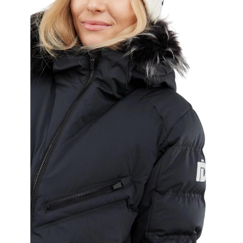 Geaca de schi Elyra Fur Padded Jacket - negru femei