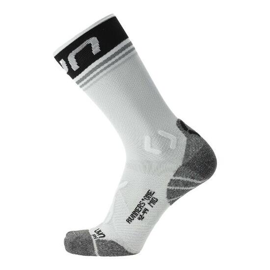 UYN Damen Running Socken - One Mid Socks, Crew Socken, Polyamide, Logo