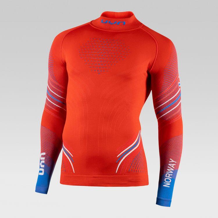 Uyn - Natyon 2.0 Sous-vêtement Tee-shirt Manches Longues Col Roulé Norvège - Sous Maillot Manche Longue - Multicolore - 36 Xs - Decathlon