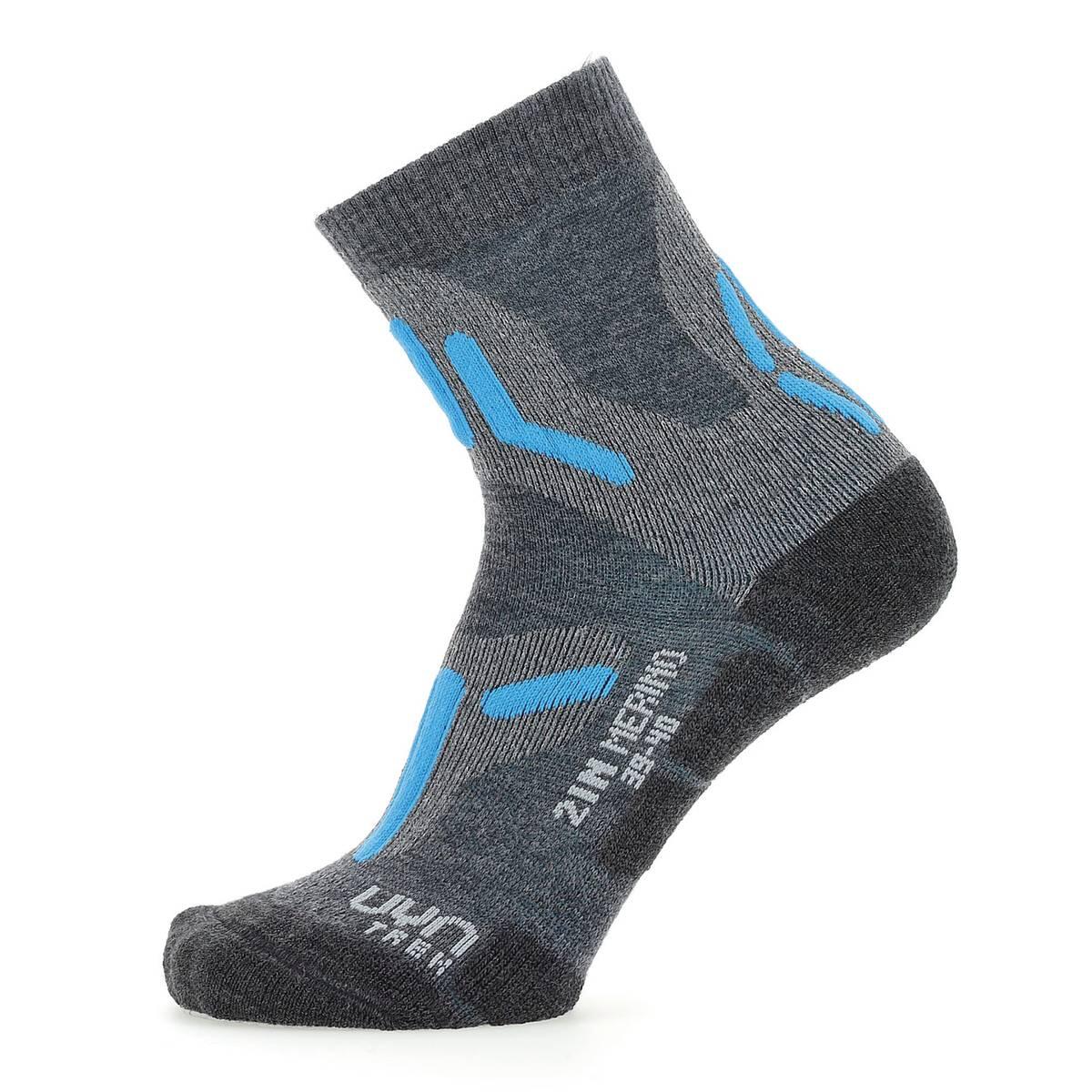 Uyn - Trekking 2in Merino Chaussettes De Randonnée Femme - Chaussettes - Gris - 35/38 - Decathlon