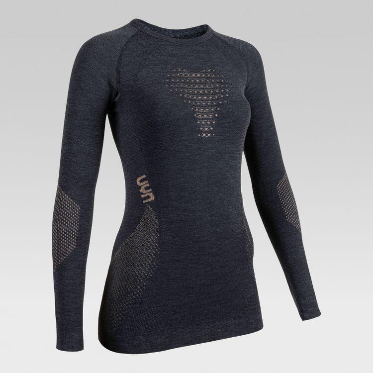 Uyn - Fusyon Cashmere Sous-vêtement Manches Longues Femme - Sous Maillot Manche Longue - Multicolore - Decathlon