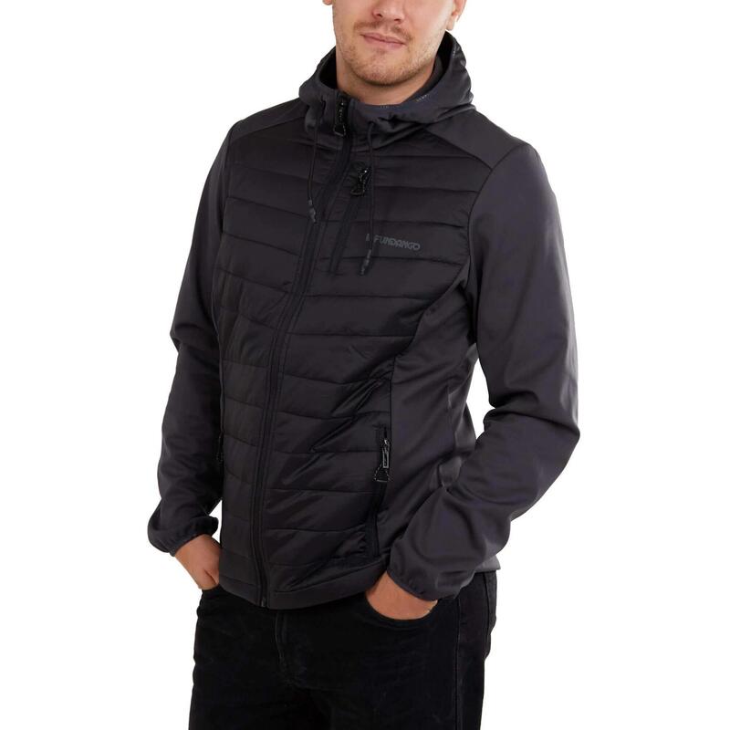 Vermont Hybrid Jacket férfi softshell kabát - fekete