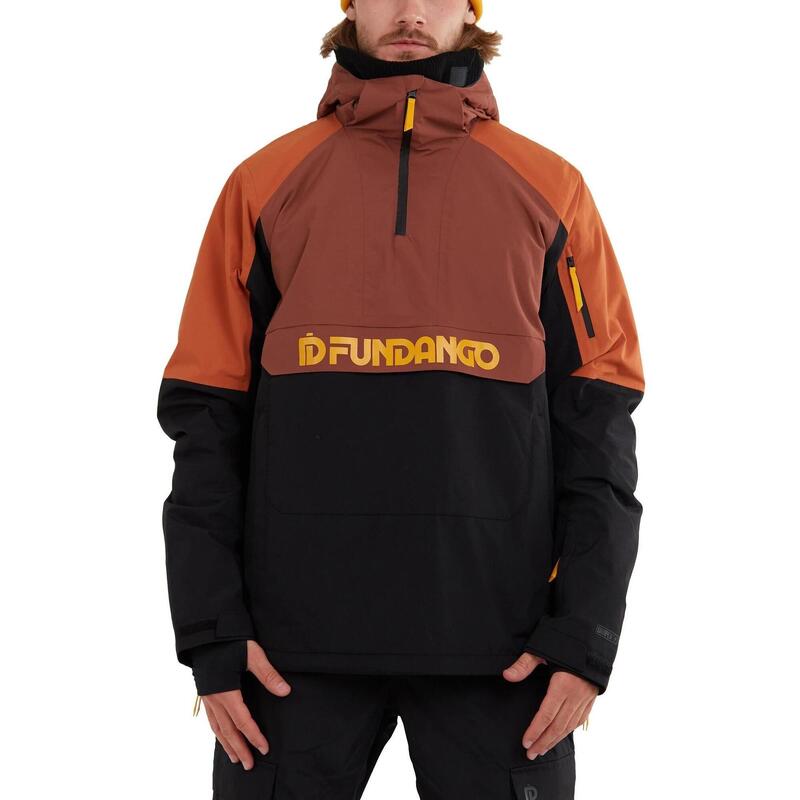 Burnaby Logo Anorak Jacket - czerwona