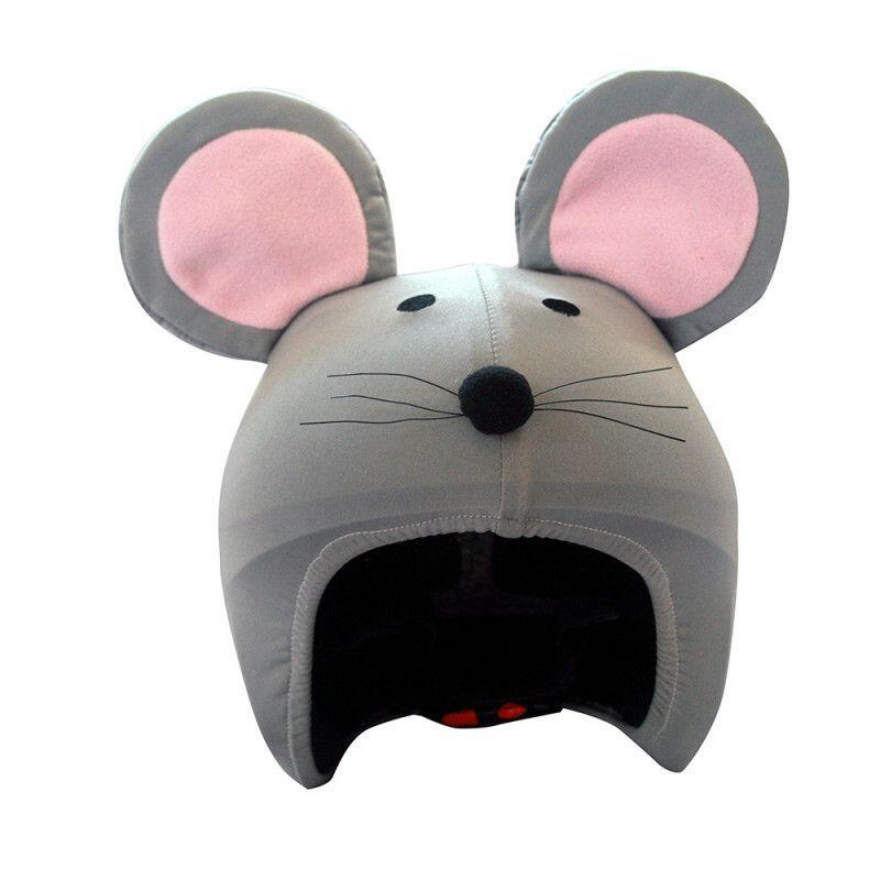 Housse de casque fantaisie - Coolcasc - Souris grise - Taille unique