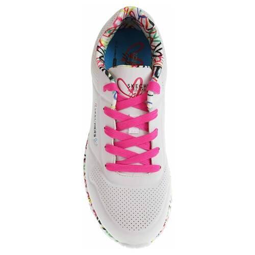 Baskets Skechers Uno Lite - Lovely Luv, Blanc, Enfants 5/5