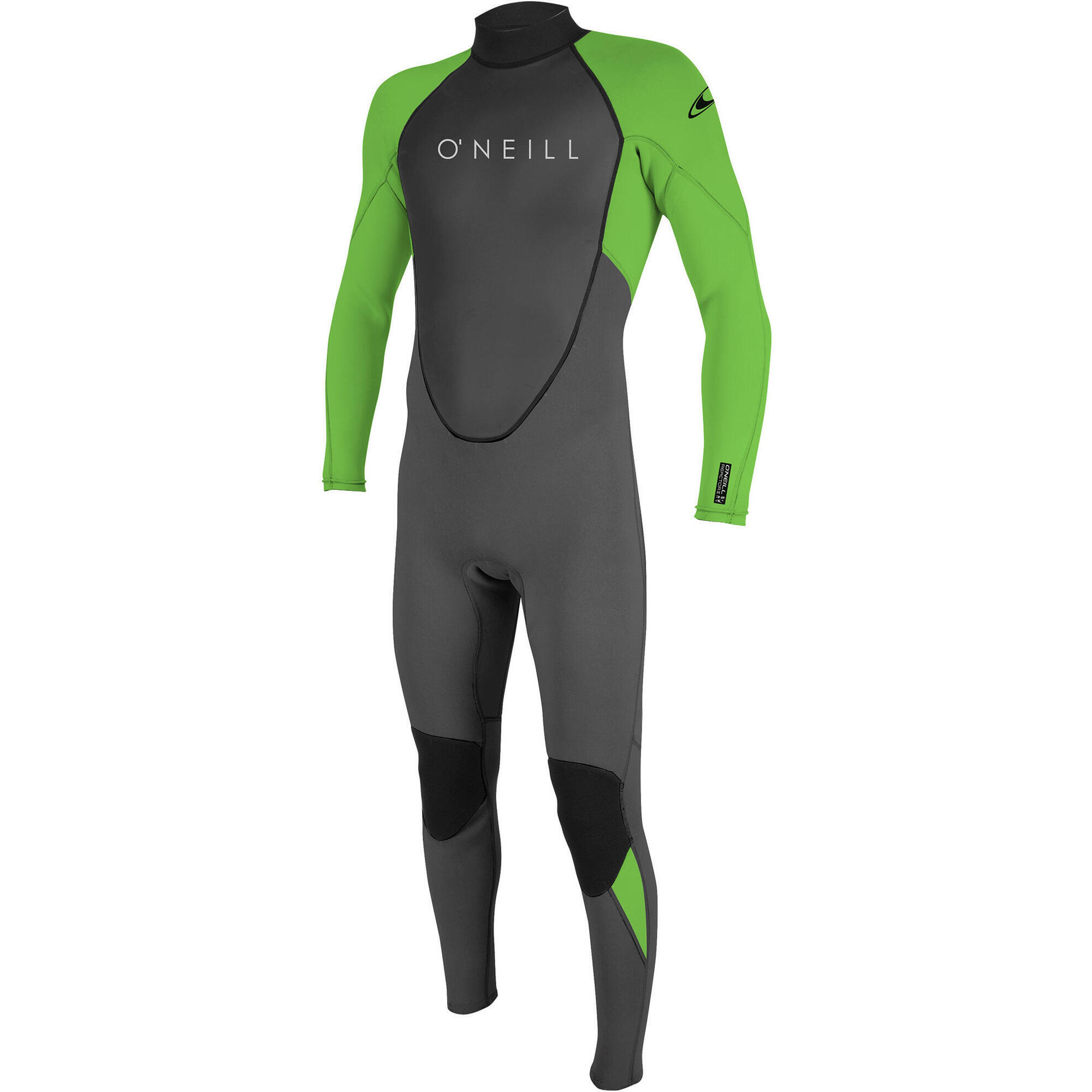 O'Neill - O'Neill Hommes Reactor Ii 3/2mm Back Zip Combinaison Néoprène 504 - Combinaison De Surf - Gris|jaune - Moyen - Decathlon
