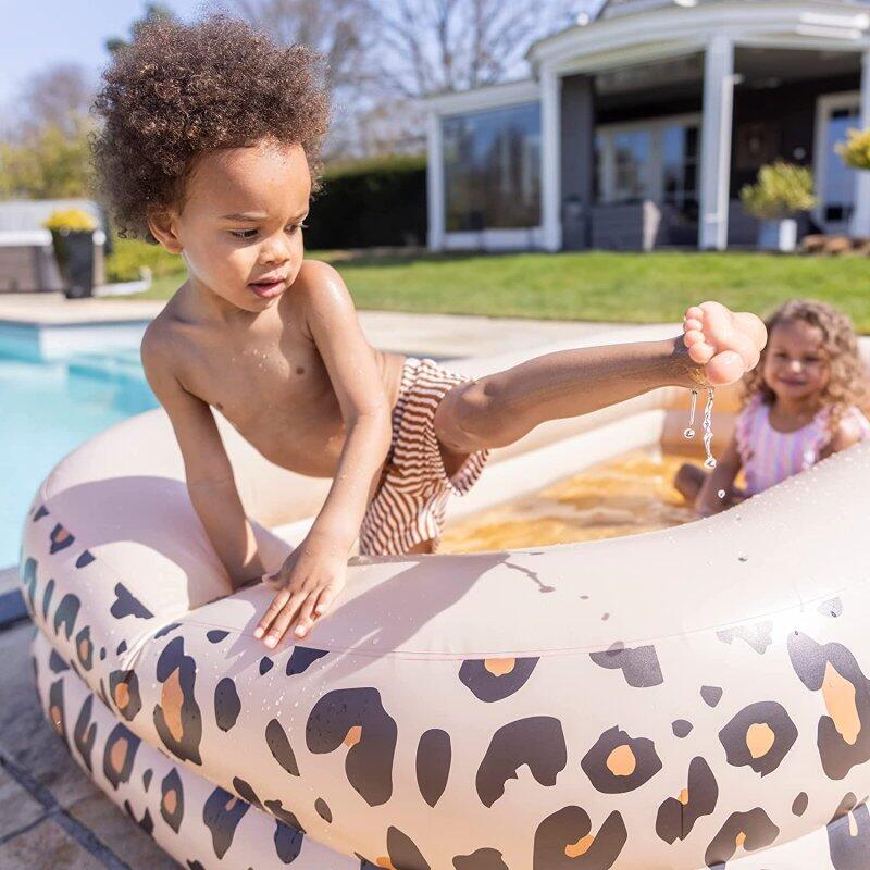 Natation  Piscine pour enfants 210cm  Beige Leopard