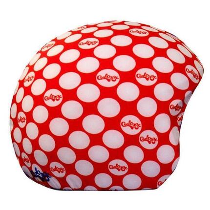 Housse de casque fantaisie - Coolcasc - Rouge à poids blancs - Taille unique