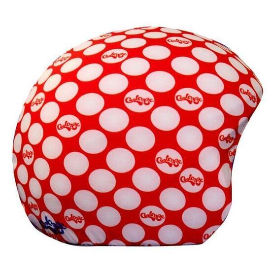 Housse de casque fantaisie - Coolcasc - Rouge à poids blancs - Taille unique