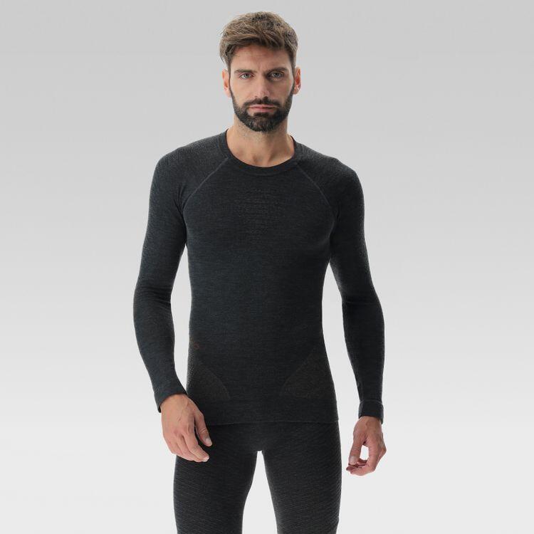 Uyn - Fusyon Cashmere Sous-vêtement Manches Longues Homme - Sous Maillot Manche Longue - Multicolore - 46 L/xl - Decathlon