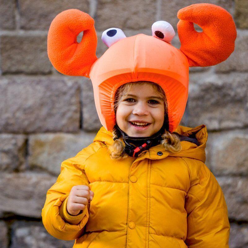Housse de casque fantaisie - Coolcasc - Crabe orange - Taille unique 2/7
