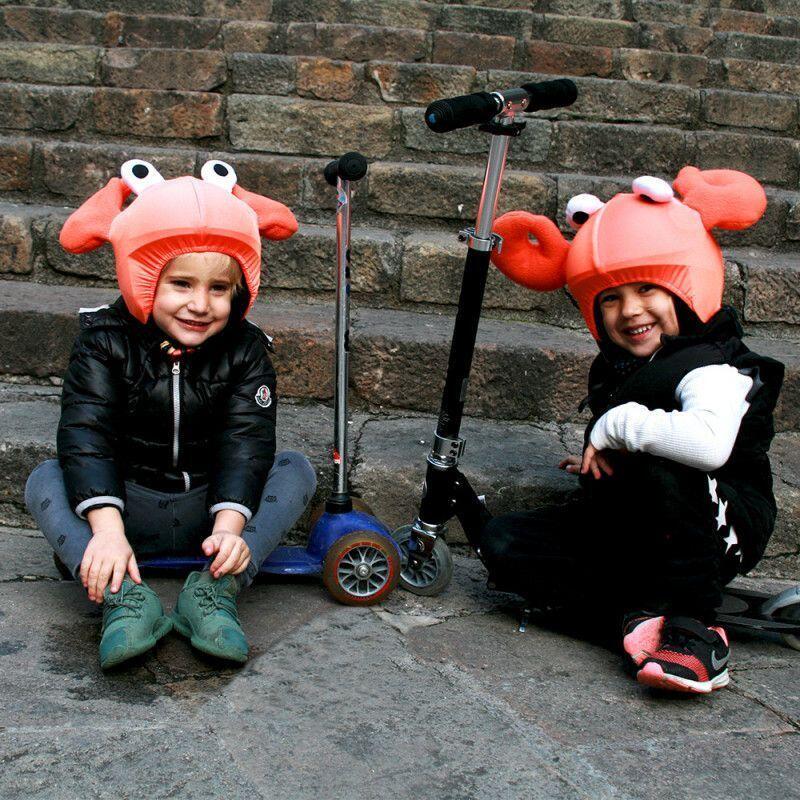 Housse de casque fantaisie - Coolcasc - Crabe orange - Taille unique 5/7