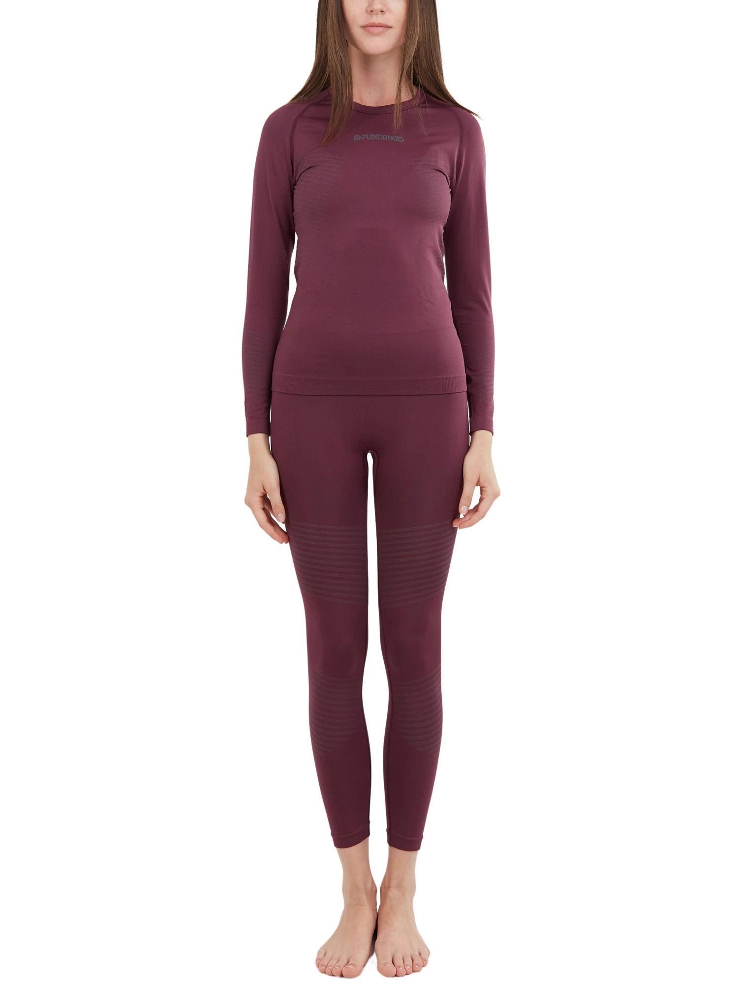 FUNDANGO Baselayer-Set Seamless Baselayer Set Damen - lila