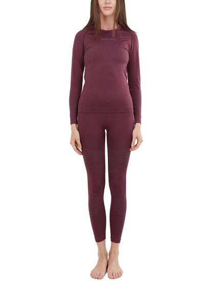 Baselayer-Set Seamless Baselayer Set Damen - lila