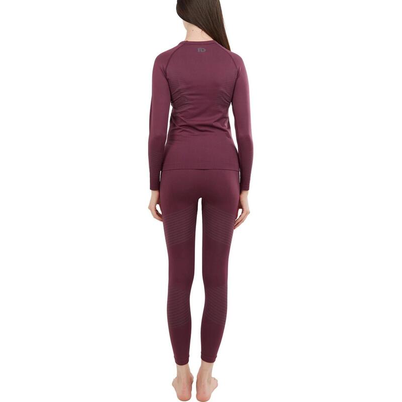 Set de lenjerie de corp Seamless Baselayer Set - violet femei