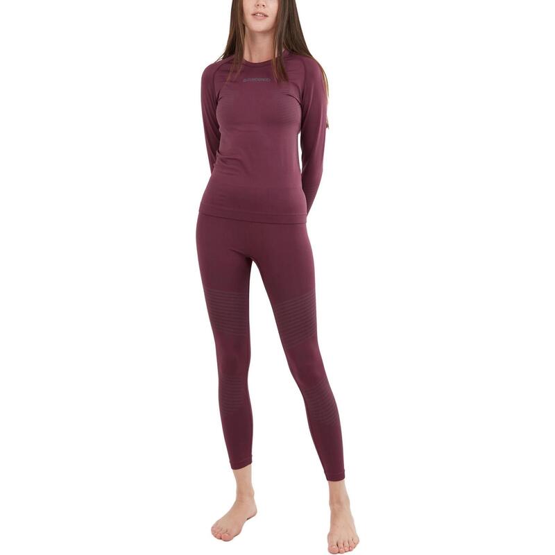 Set de lenjerie de corp Seamless Baselayer Set - violet femei